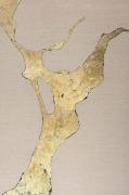 Malerifabrikken - Design Målning / Wild Horizon Gold / 90x120 Cm - Gul...
