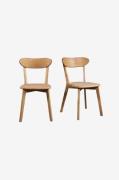 Wood Furniture - Matstol set om två Isku Ek - Brun - Stolar - Från Hom...