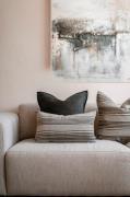 Zelected by Houze - Inramad duk Venezia Fog - Beige - Julpynt - Från H...