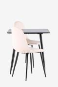 Venture Home - Polar matbord med polar matstol - Beige - Matgrupper - ...