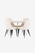 Venture Home - Plaza matbord med Leone matstol - Beige - Matgrupper - ...