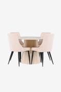 Venture Home - Lanzo matbord med Leone matstol - Beige - Matgrupper - ...