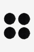 Skinnwille - Sittplätt rund Curly 4-pack - Svart - Sittdynor - Från Ho...