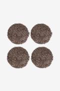 Skinnwille - Sittplätt rund Curly 4-pack - Brun - Sittdynor - Från Hom...