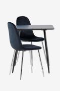 Venture Home - Polar matbord med polar matstol - Silver - Matgrupper -...