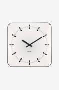 Karlsson - Väggklocka Sucinto Dome - Vit - Väggklockor & bordsur - Frå...