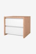 Tvilum - Nattduksbord Next 2 lådor - Brun - Sängbord - Från Homeroom