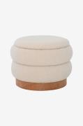 Nordic Furniture Group - Sittpuff med förvaring Tilde - Beige - Fotpal...