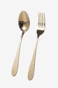 Vargen & Thor - Dessertbestick Frost 8 delar - Guld - Bestick - Från H...