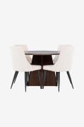 Venture Home - Bootcut matbord med Leone matstol - Beige - Matgrupper ...