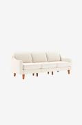 Hanah Home - 3-sits soffa Robi - Vit - 3-sits soffor - Från Homeroom