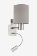 EGLO - Vägglampa Pasteri Copper Taupe - Grå - Vägglampor - Från Homero...