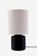 Globen Lighting - Bordslampa Florian 20 Vit bouclé/beige - Svart - Bor...