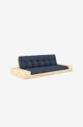 Karup - Base Bäddsoffa m. 2 sidolådor Tre sittplatser - Blå - Bäddsoff...