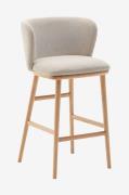 Kave Home - Barstol - ciselia 2-pack - Beige - Barstolar & pallar - Fr...