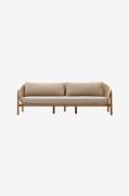 Kave Home - 3-sits soffa för utomhusbruk - galea - Beige - Utesoffor &...