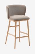 Kave Home - Barstol - ciselia 2-pack - Brun - Barstolar & pallar - Frå...