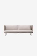 Kave Home - 3-sits soffa för utomhusbruk - sedalis - Beige - Utesoffor...
