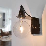 Ideallux Svart designervägglampa Minimal