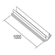 Ivela LKM skenavskärmning, svart, längd 100 cm