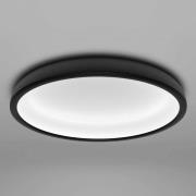 Stilnovo LED-taklampa Reflexio, Ø 46 cm, svart