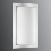LCD LED-utomhusvägglampa Luis, glas, rostfritt stål