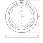 EVN ALR LED-panel vit 15W Ø30cm 4.000K