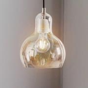 &Tradition Mega Bulb SR2, silver, svart kabel