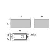 Performance in Lighting LED-utomhusvägglampa Orion H B up/down vit 840