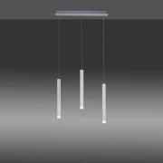 JUST LIGHT. LED-pendellampa Bruno, 3 lampor, aluminium