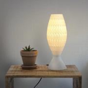 Tagwerk Fraktal bordslampa tillverkad av biomaterial, silke, 33 cm