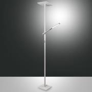 Fabas Luce LED-golvlampa Ideal med läsarm, vit