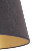 Duolla Cone lampskärm höjd 25,5 cm, grafit/guld