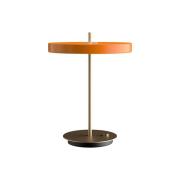 UMAGE LED-bordslampa Asteria Table, USB, orange/mässing