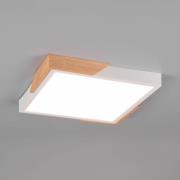 Reality Leuchten LED-taklampa Meta, 31,5x31,5cm, 3 000 K, vit