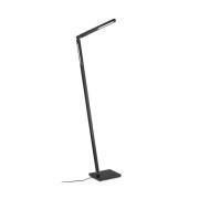 Knapstein LED-golvlampa Carla 2, 2 lampor, svart