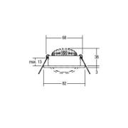 BRUMBERG LED-downlight 38° rund titan 3 000 K