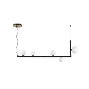 Ideallux Ideal Lux LED-hänglampa Birds, metall, svart, 5-ljus