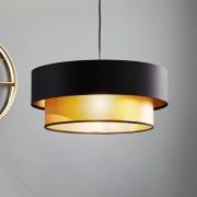 Maco Design Dorina hängande lampa, svart/guld Ø 50cm