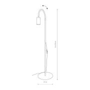 Nowodvorski Lighting Eye Flex golvlampa med flexibel arm, vit