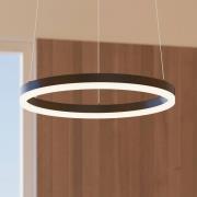 Arcchio LED-hänglampa Albiona, svart, 1 ring, Ø 40 cm