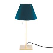 Luceplan Costanzina bordslampa mässing petrolblå