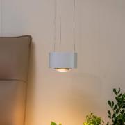 Arcchio LED-pendellampa Rotari, lins, downlight, vit