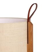 Carpyen Bordslampa Greta, naturfiber/ek, höjd 58 cm