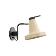 Carpyen Garçon vägglampa, kort arm, beige/svart