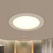 Prios LED-inbyggnadslampa Rida, 3 st, vit, 23 cm, 25W, CCT, IP44