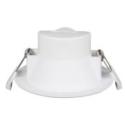 Prios LED-inbyggnadslampa Rida, set om 3, vit, 10 cm, CCT, IP44