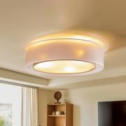 Euluna Tibu taklampa, textil, Ø50cm, jordfärgad