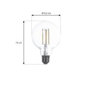 LUUMR Smart LED-lampa E27 G95 7W klar ZigBee Hue Tuya