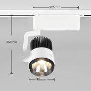 Trio Lighting LED track spot Radiator för DUOline, matt vit, CCT